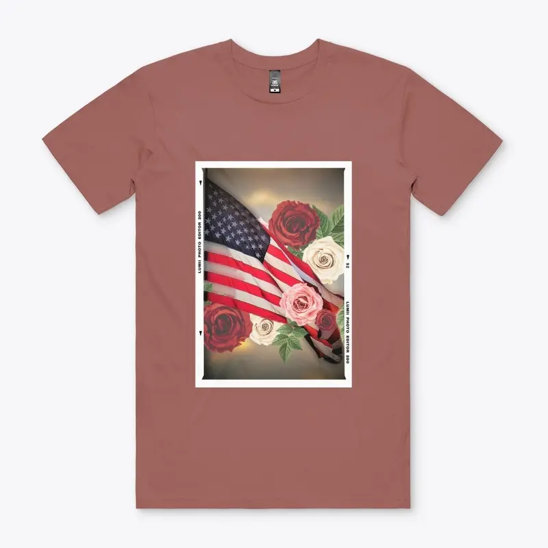 Vintage USA Flag and Floral Collection 