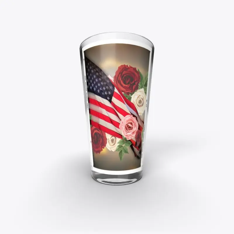 Vintage USA Flag and Floral Collection 