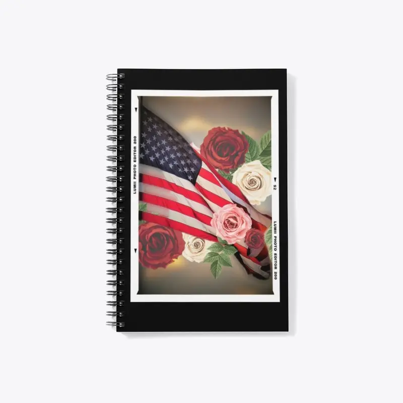 Vintage USA Flag and Floral Collection 