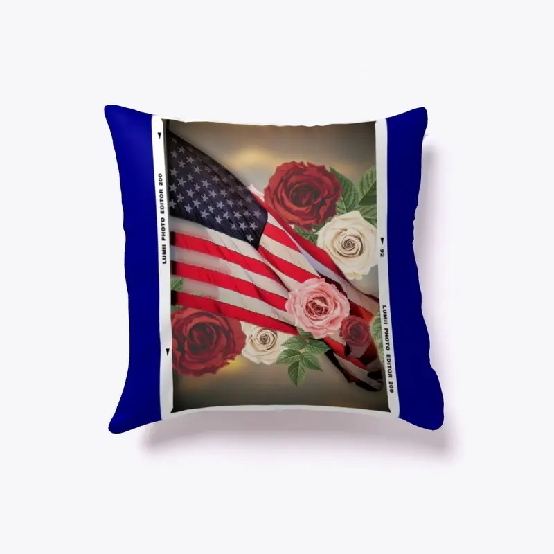 Vintage USA Flag and Floral Collection 